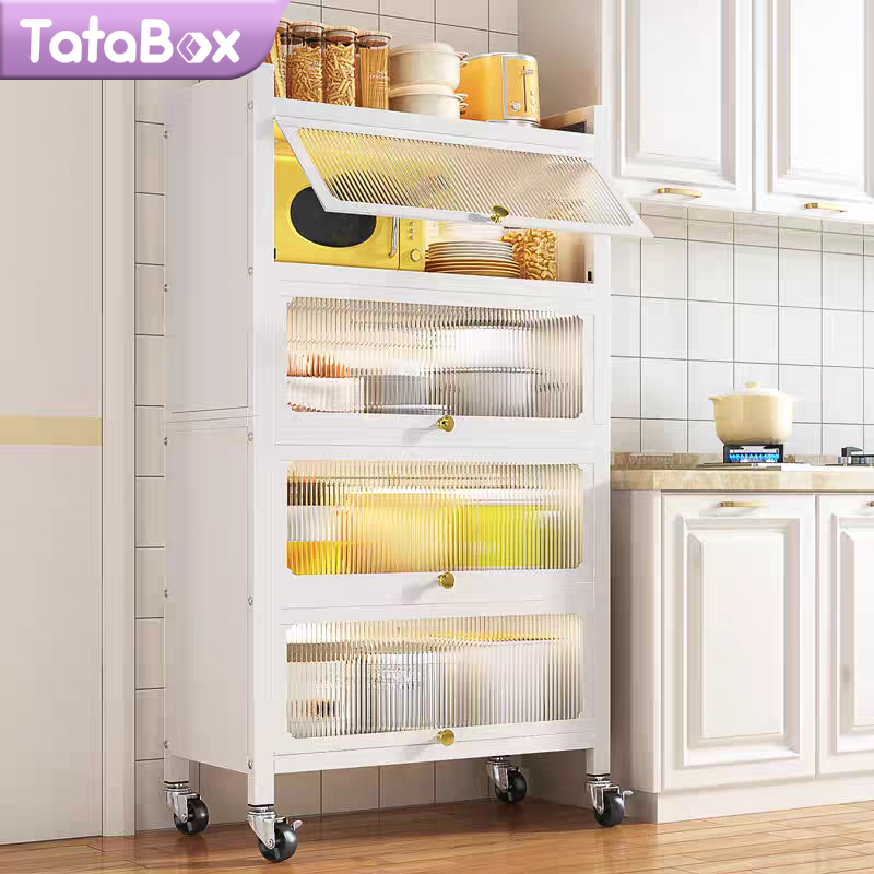 Rak Dapur / Rak Lemari Dapur/Lemari Dapur/ Lemari Piring Rak Dapur Serbaguna Rak Piring Tertutup Rak