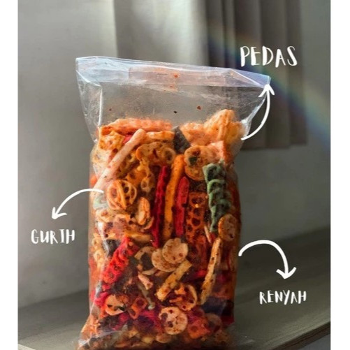 

Kerupuk seblak campur mix/seblak campur beton/kerupuk rafael/kerupuk jengkol kemasan