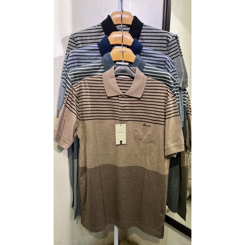 hassenda kaos salur berkerah