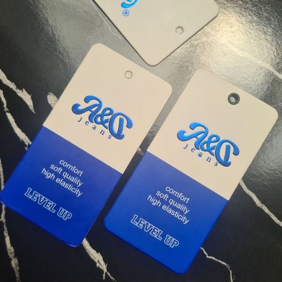 

Hang Tag Foil Embossed hangtag custom FREE DESIGN