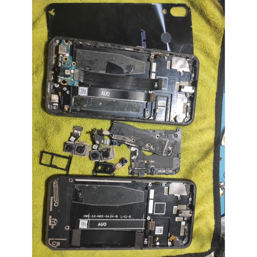 Part Asus Zenfone 5 2018 Frame LCD Backdoor flexible charger kamera Ori Copotan