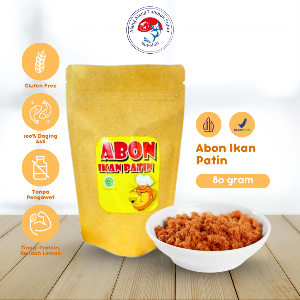 

Abon Ikan Patin Rasa Original Lauk Siap Saji Homemade Pouch 80gr