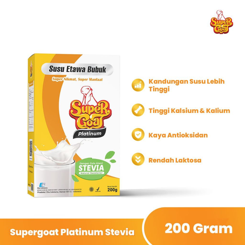 

Supergoat platinum Stevia susu kambing etawa