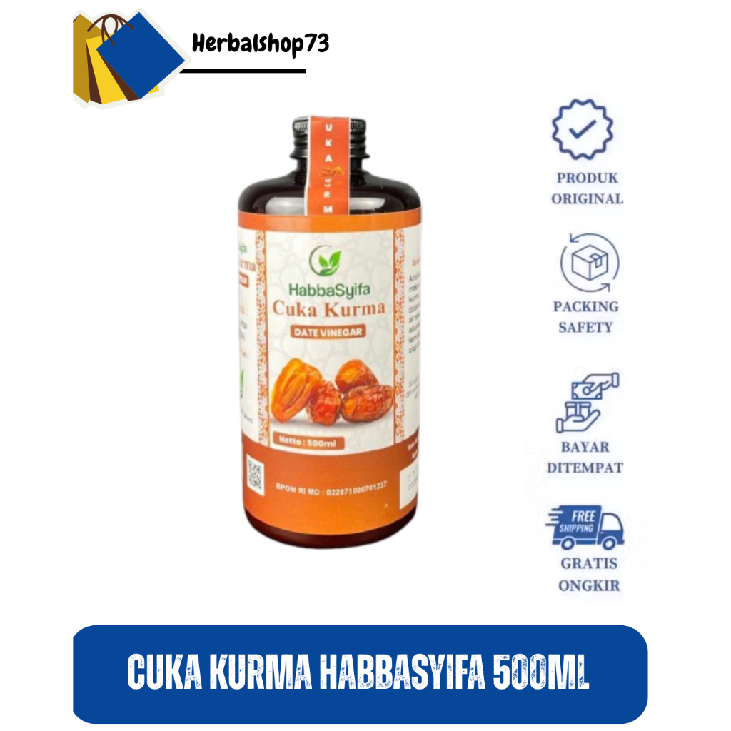 

Cuka Kurma Habbasyifa 500 ml | Cuka Kurma Untuk Diabetes dan Flek Hitam | Cuka Kurma Official Store