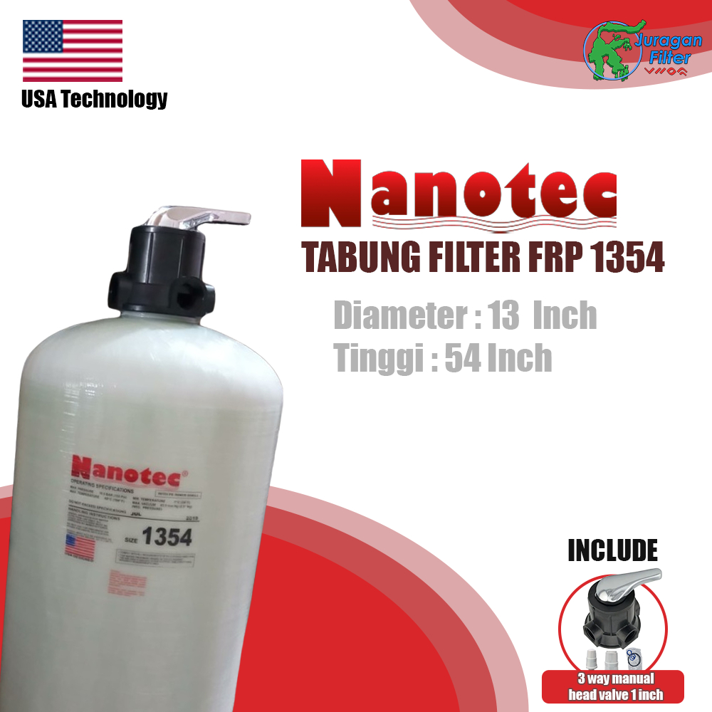 Tabung Filter air FRP 1354 Nanotec