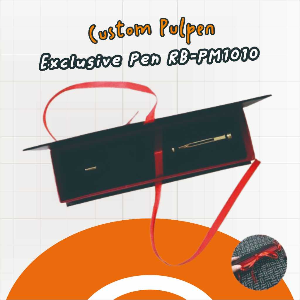 

Pulpen Eksklusif Free Grafir Nama/Logo + Box Pita / Souvenir | Pulpen Pulpen Custom | - Exclusive Pen RB-PM1010