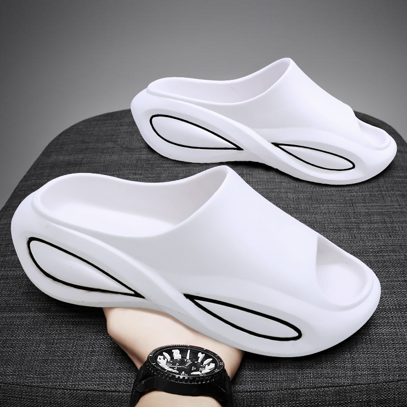 IRSOE Unisex Sandal Karet Pria Dewasa Kekinian Keren Outdoor Murah EVA Sendal Slop Pria Empuk Cowok 