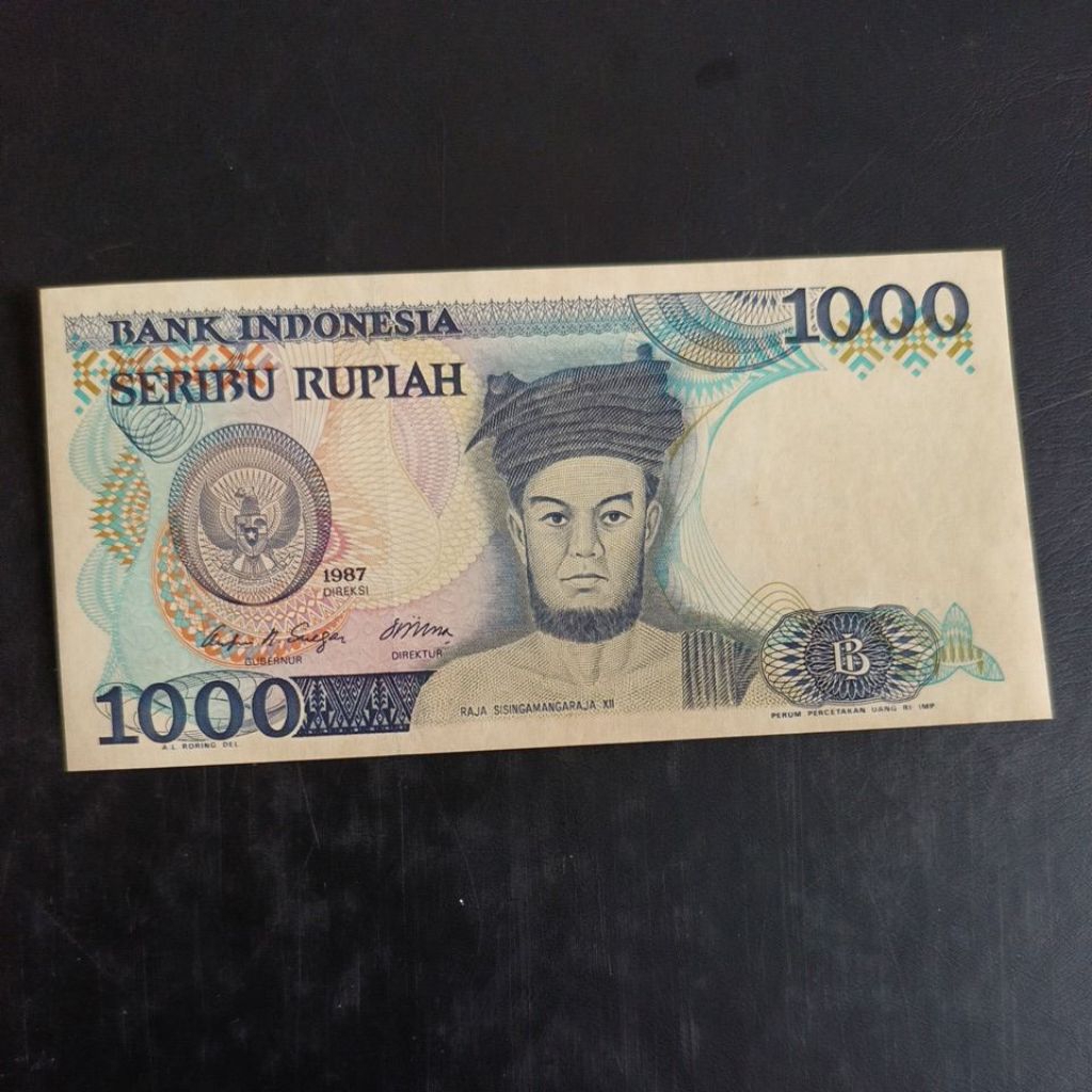 Uang Kuno 1000 Rupiah 1987 Raja Sisinga Mangaraja