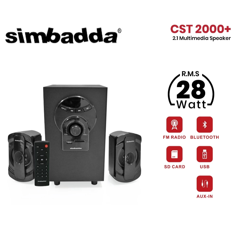 Speaker Simbadda CST 2000+ Remote Multimedia Bluetooth Speaker Portable Bass
