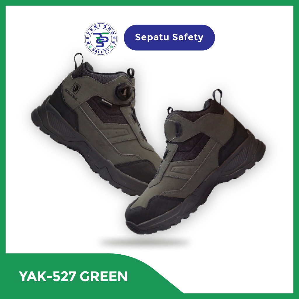 Safety Shoes Black Yak 527D BOA - Sepatu Safety Blackyak 527D BOA
