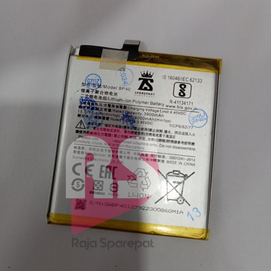 BATERAI MI 9T PRO / BP-40 ZEVAN