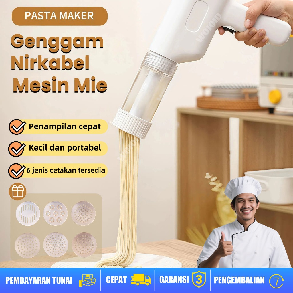 Mesin Mie Genggam Listrik, Mesin Mie Rumah Tangga, Mesin Mie Otomatis, Pistol Mie Genggam Pengisi Da