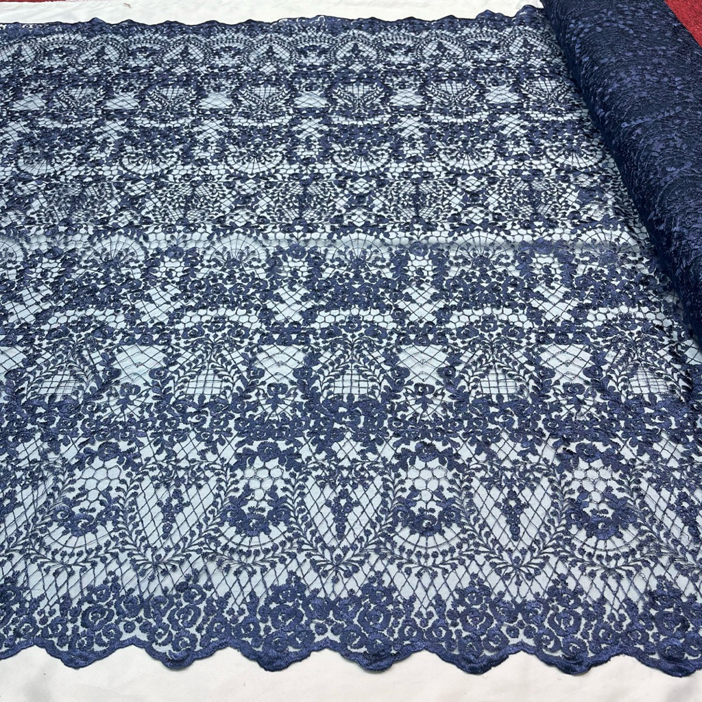 OBRAL  Kain Tulle Bordir Elisap | Kualitas Premium | Kain Mewah | Kain Meteran