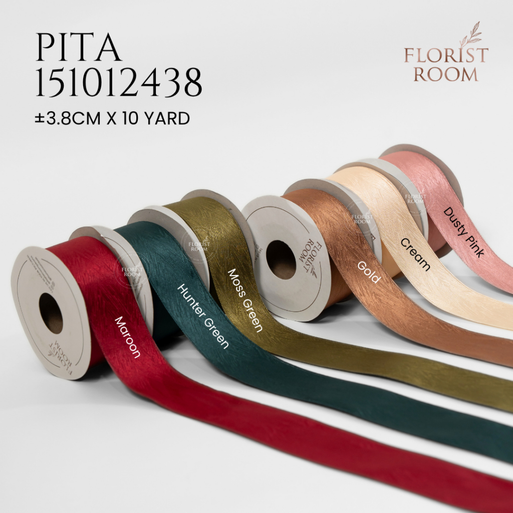 

Pita 151012438 ±3.8cm x 10yard - Hamper - Gift - Ribbon - Kado - Wedding