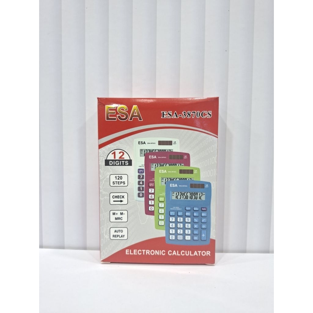 

Kalkulator Calculator ESA-3870CS 12 Digit Check