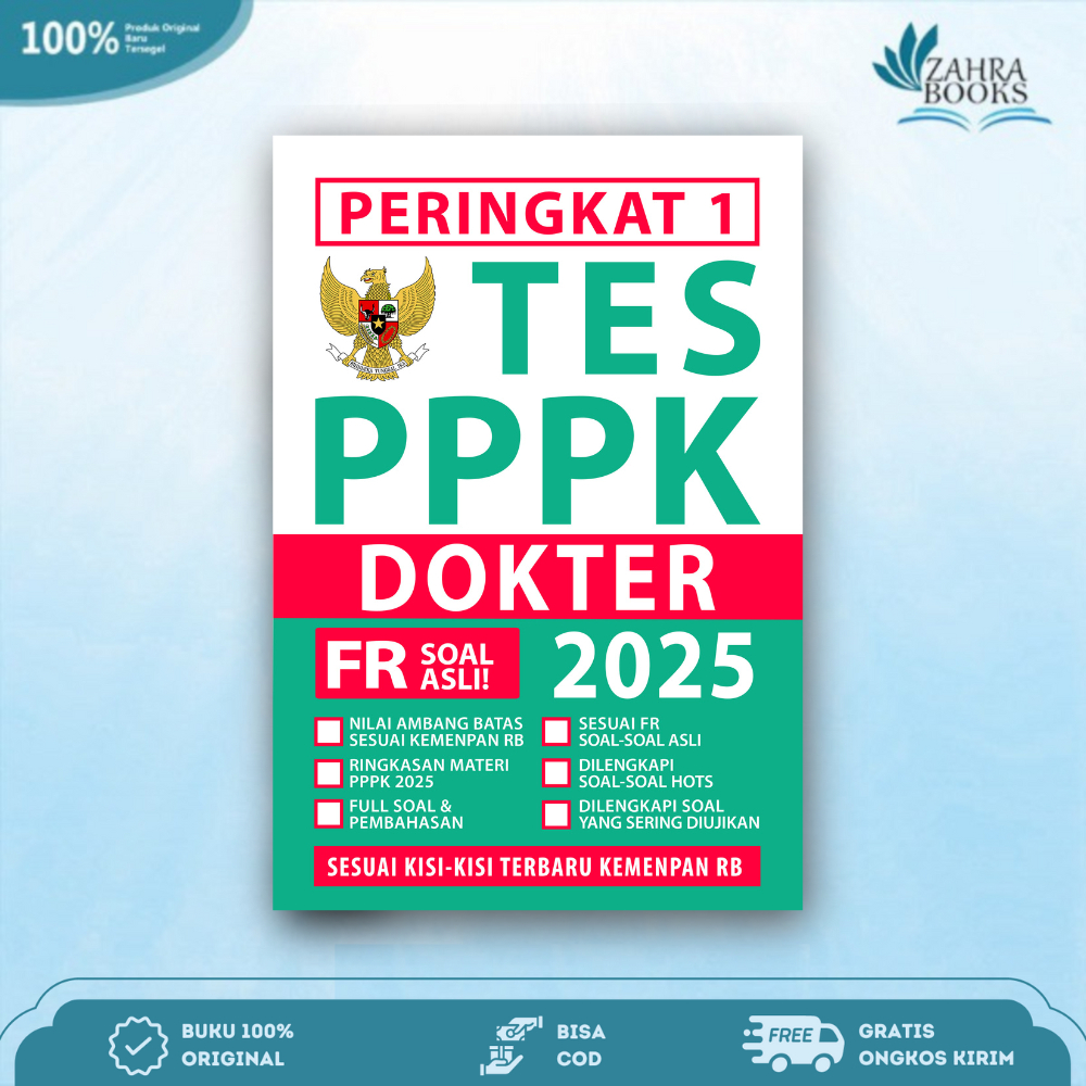 Buku Peringkat 1 PPPK DOKTER 2025 - MEDIA EDUKA