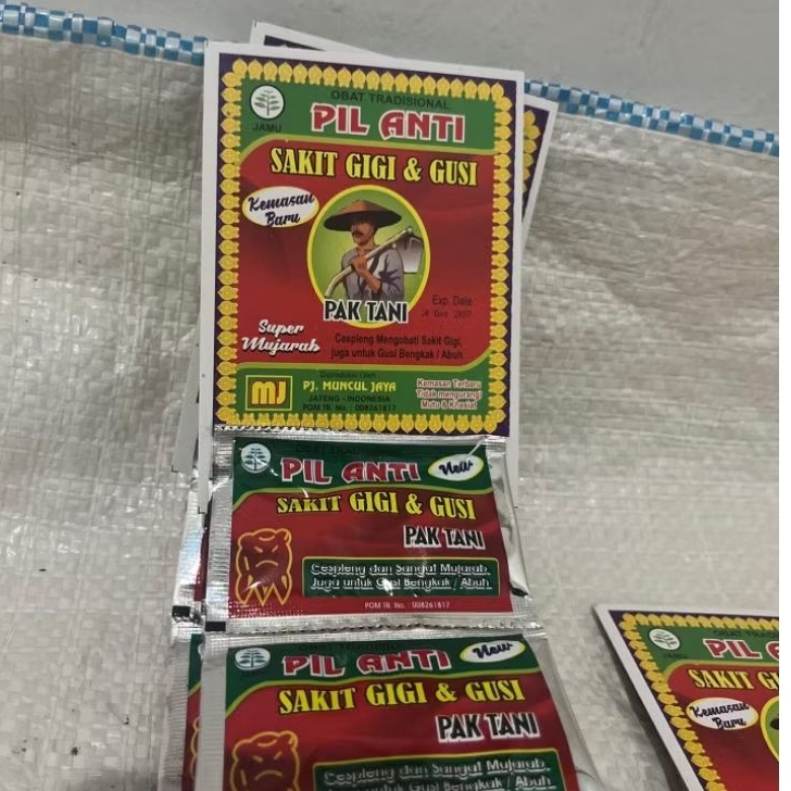 

COD Pil Anti Sakit Gigi &Gusi Pak Tani Renceng Original