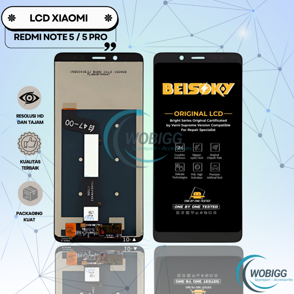 LCD XIAOMI REDMI NOTE 5 / REDMI NOTE 5 PRO TOUCHSCREEN FULLSET COMPLETE ORIGINAL NEW SPAREPART HP