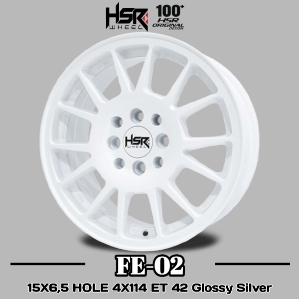Velg Mobil Ignis Ring 15 Merk HSR FE02 PCD 4X100 & 4X114 | Velg R15 Model Rally