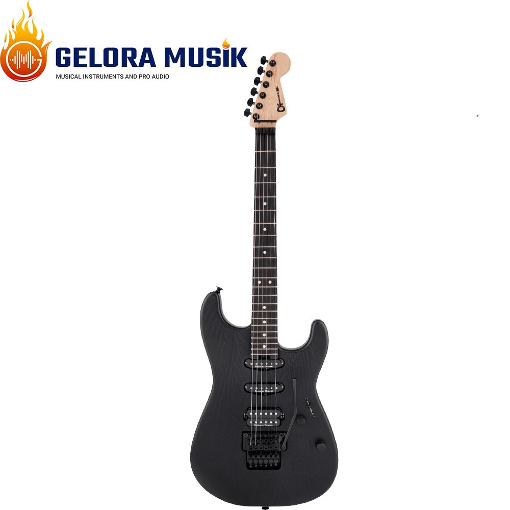 Gitar Elektrik Charvel Pro-Mod San Dimas Style 1 HSS FR Sassafras, Ebony FB, Satin Black