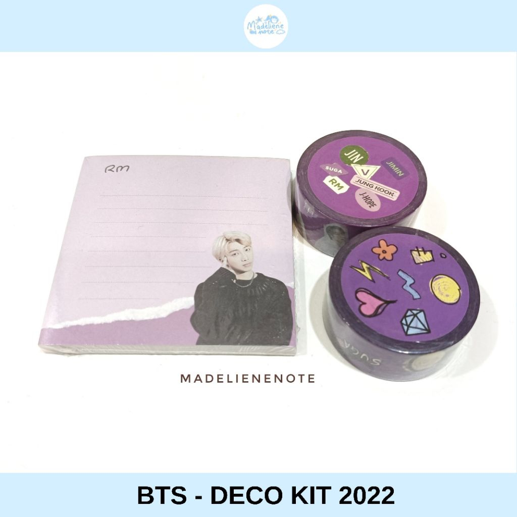 

(OFFICIAL) Deco kit BTS 2022 Washi Tape & Memo pad
