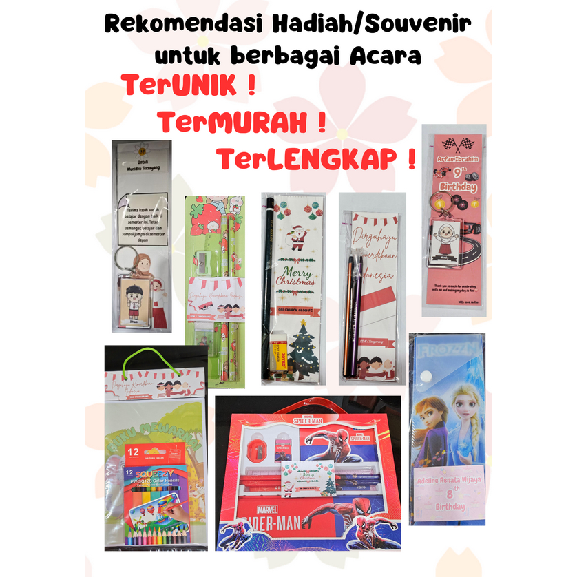 HADIAH KENAIKAN KELAS HADIAH GURU UNTUK MURID MINI REWARD ANAK SOUVENIR ULTAH HADIAH NATAL AHPRINT