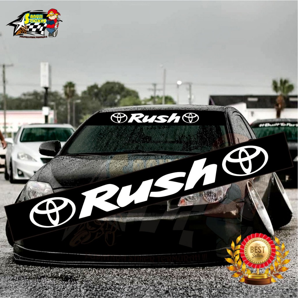 Stiker Mobil Stiker Decal Stiker Cutting Stiker Kaca Mobil Stiker Desain Rush Stiker Termurah Berkua