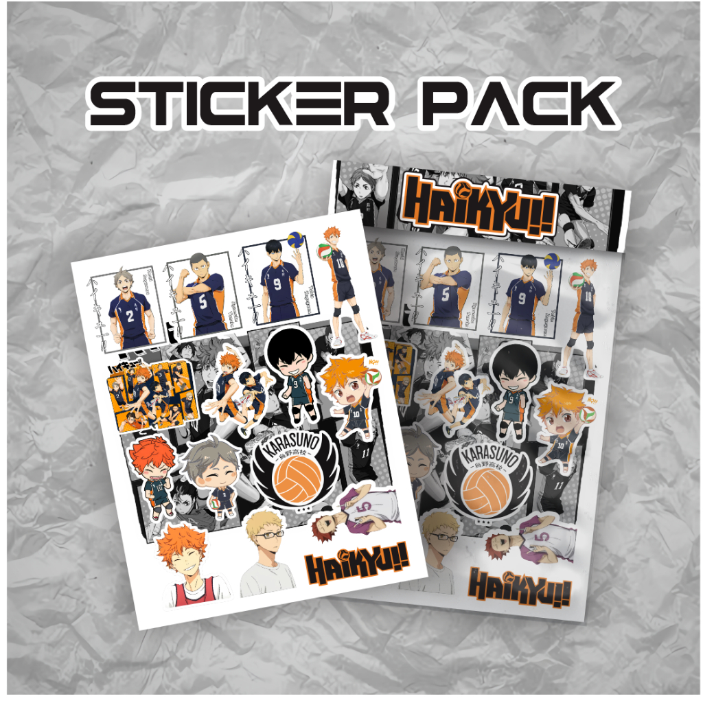 

Stiker Anime Haikyuu Paper Vinyl Waterproof Dekor Sticker Laptop Kertas Buku Diary Journal Casing Handphone Bahan Graftac