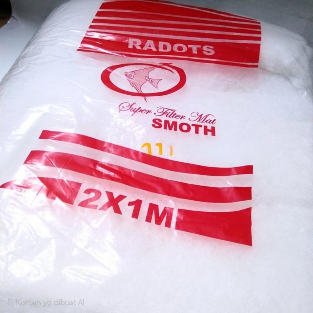 busa aquarium besar 2 x 1m kapas putih akuarium media filter kolam koi