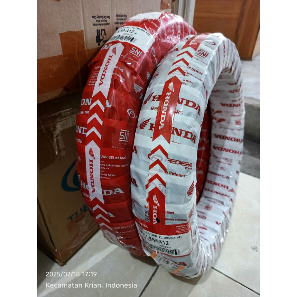 Ban tubeless untuk vario dan beat