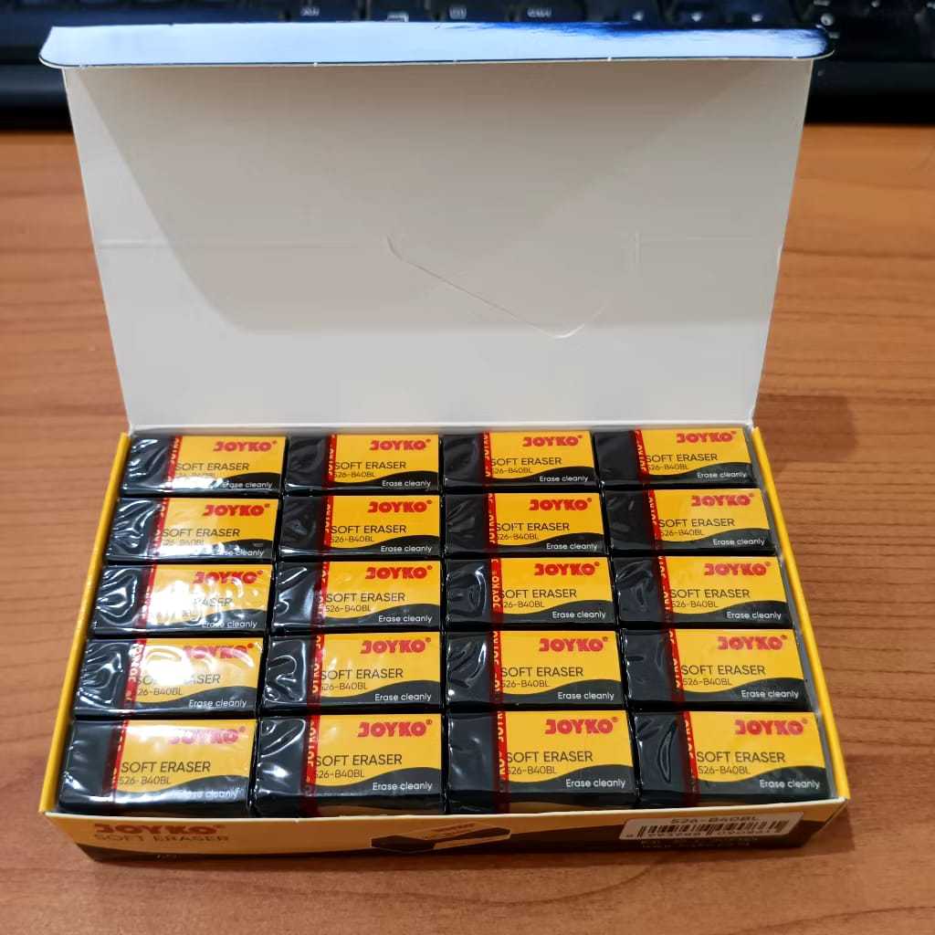 

PAKET MURAH ( 10 Pcs ) Penghapus Joyko / Eraser Joyko B40L / Eraser 526 B40P HITAM+PUTIH