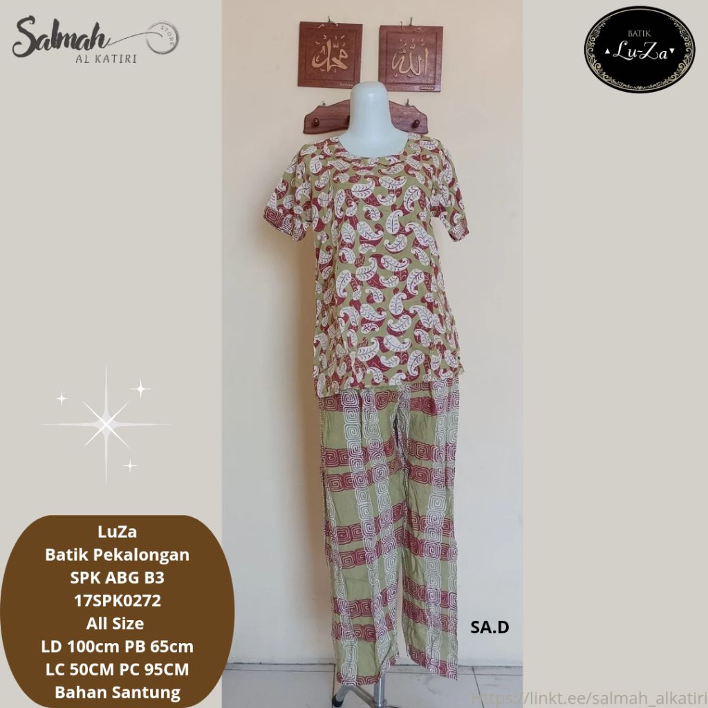 Daster LuZa Batik Pekalongan SPK ABG B3 (D)
