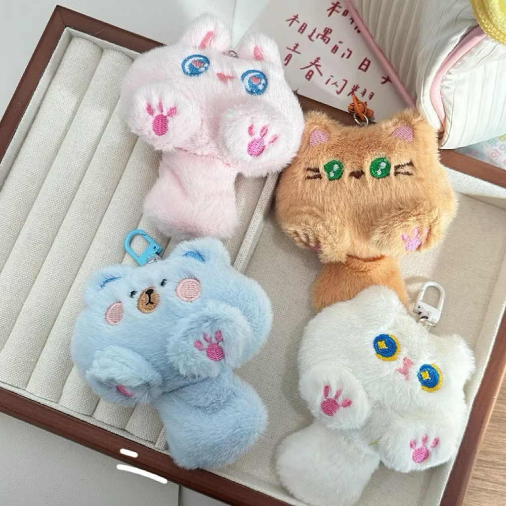 Gantungan Tas Kunci Boneka Kucing Lucu
