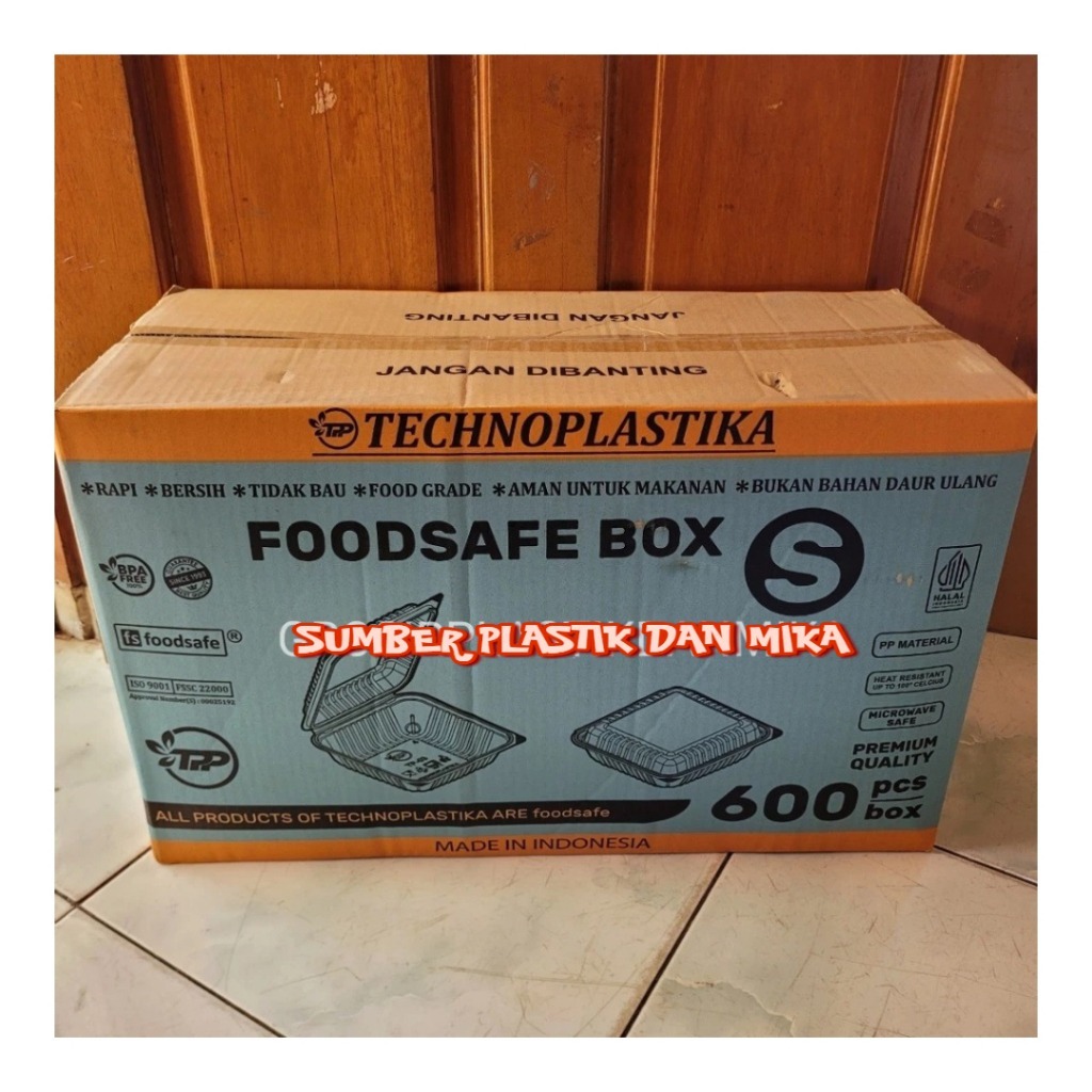 GROSIR [ 1 KARTON  ] Mika Lunch Box / MIKA FOOD SAFE BOX UK S/M/L -  Food Safe Box  Kemasan Nasi Kue