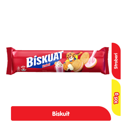 

Biskuat Sandwich Original Rasa Stroberi 105g