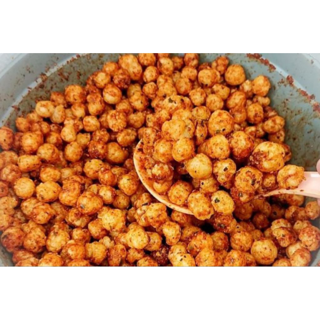 

Cimol kering pedas gurih aroma daun jeruk kemasan 100 gram