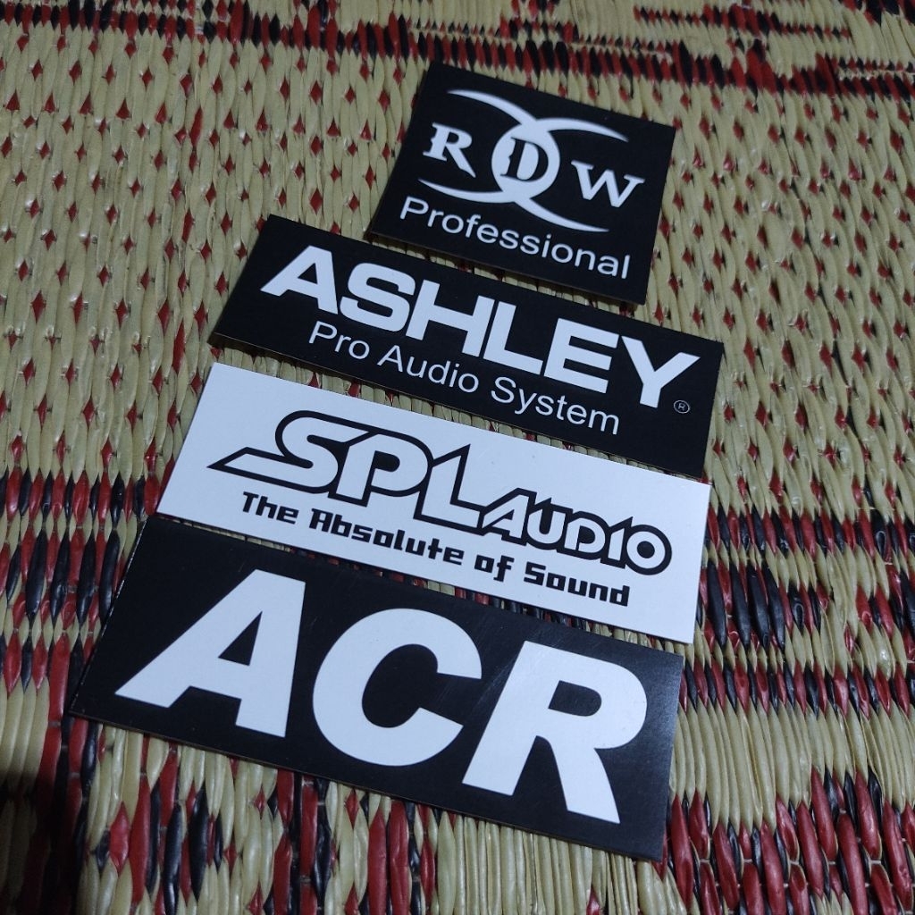 

Dapat 4 biji Sticker ACR|ASHLEY|SPLaudio|RDW bahan anti air