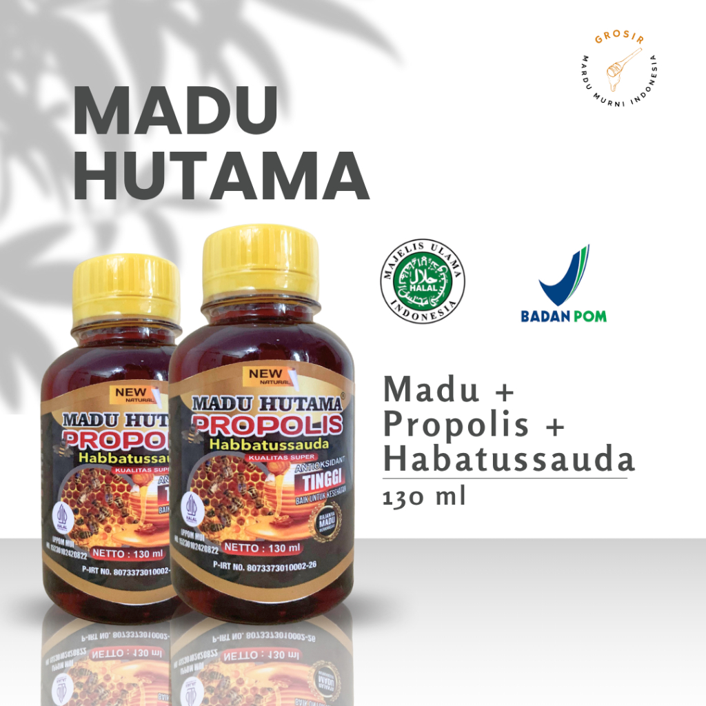 

Madu Propolis Habbatussauda Promo Hemat Madu Propolis 130 ML | 100% Alami & Berkualitas Tinggi