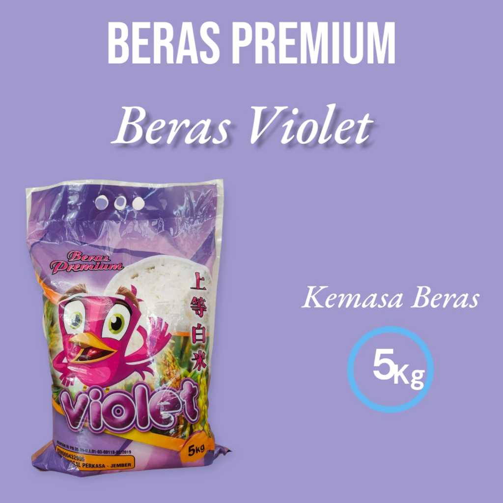 

Beras Premium Violet 5kg (Sepabrik dengan Pinpin)