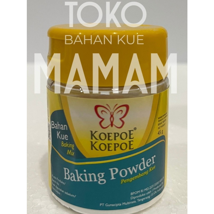 

Baking powder Kupu - Kupu / Koepoe-Koepoe
