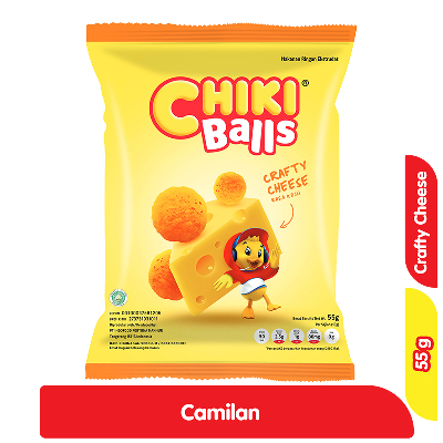

Chiki Snack Balls Cheese Bola Chiki Makanan Ringan Keju Kerajinan 55 g