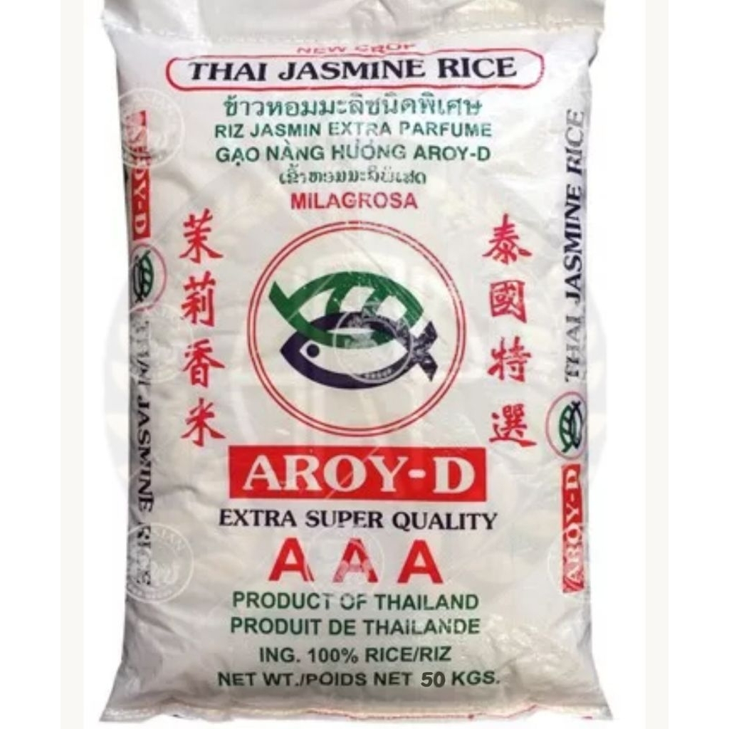 

Beras Jasmine Thailand Premium 5kg & 10kg REPACK | Beras Wangi Thailand LEON | Thai Farmer| Bumbu Masak instant