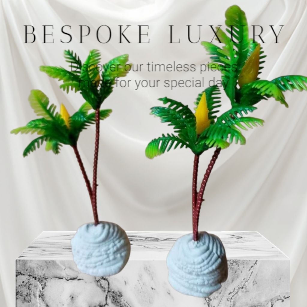 Hiasan aquarium pohon kelapa