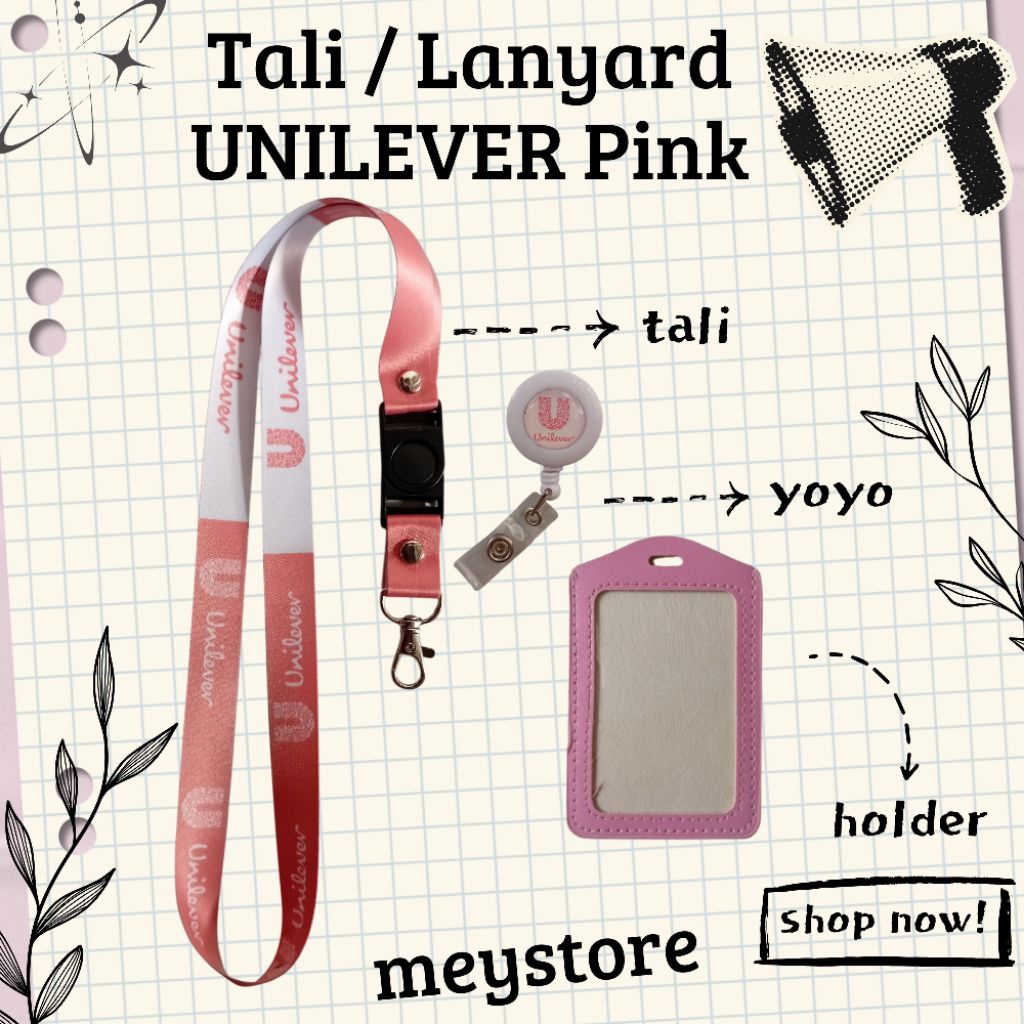 

Tali Gantungan / Lanyard UNILEVER Biasa Pink READYYY STOCK Termurahhh!!!