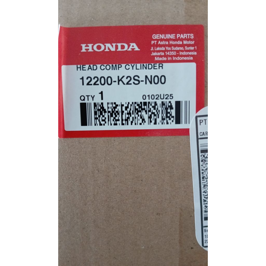 12200K2SN00 Kepala Silinder Comp Honda Vario 160 K2S