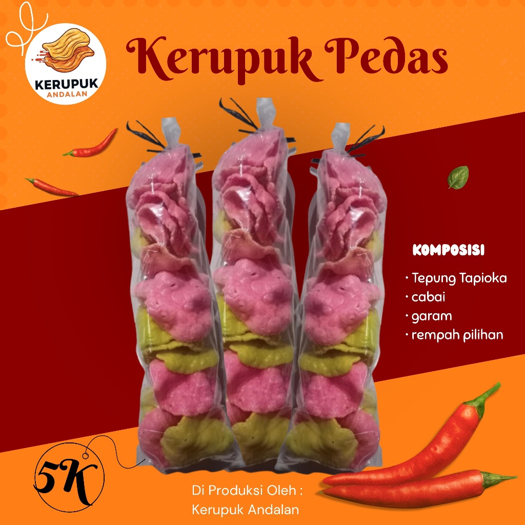 

Kerupuk Pedas Andalan - Berani Coba