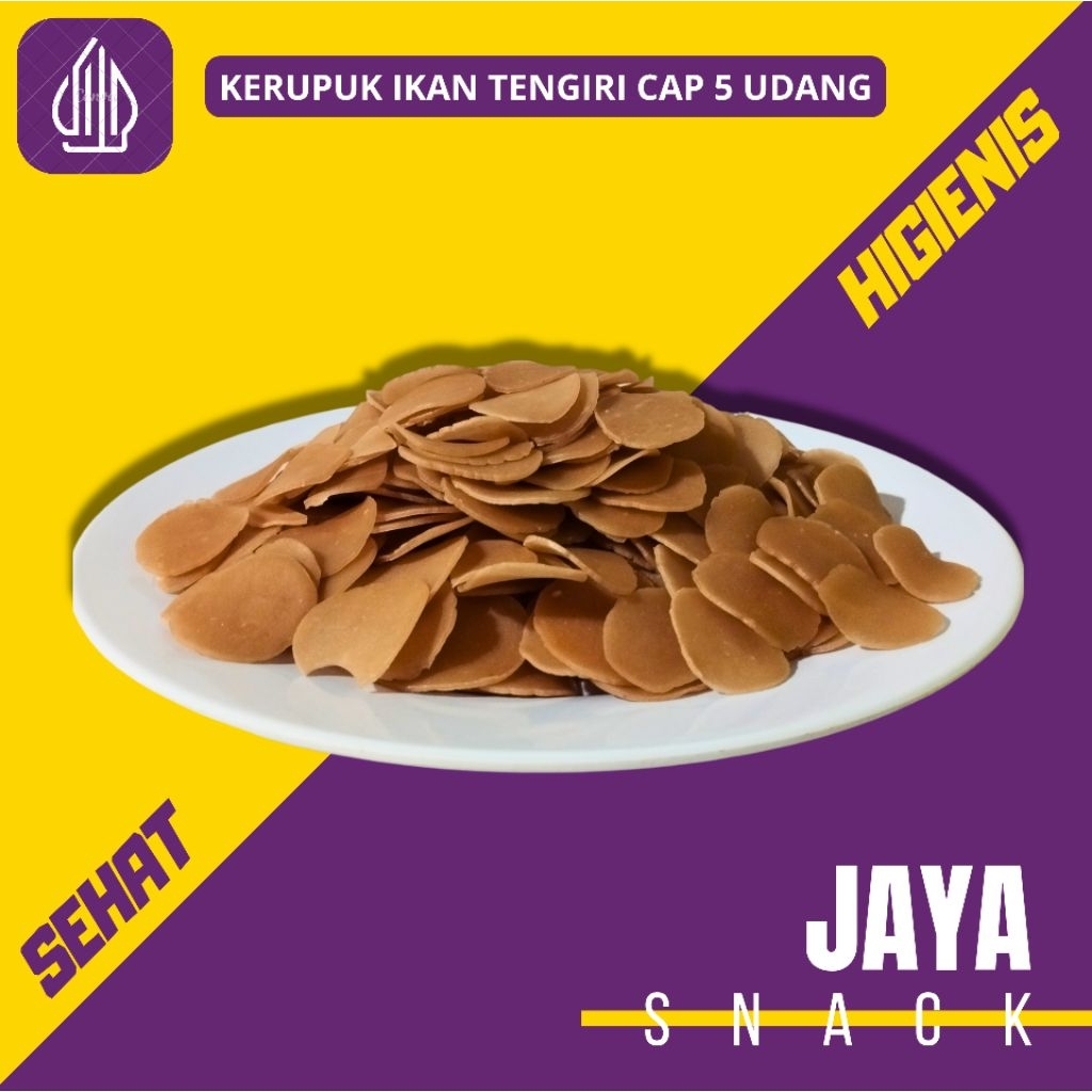 

Kerupuk Mentah Ikan Tengiri Cap 5 Udang