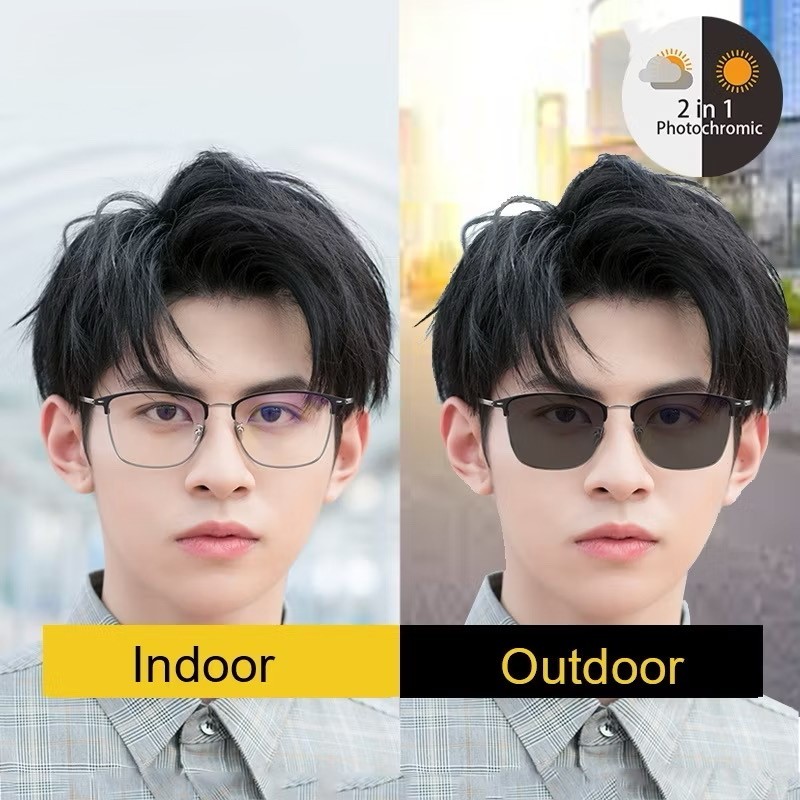 Kacamata Photocromic Frame Police Lensa Anti Radiasi