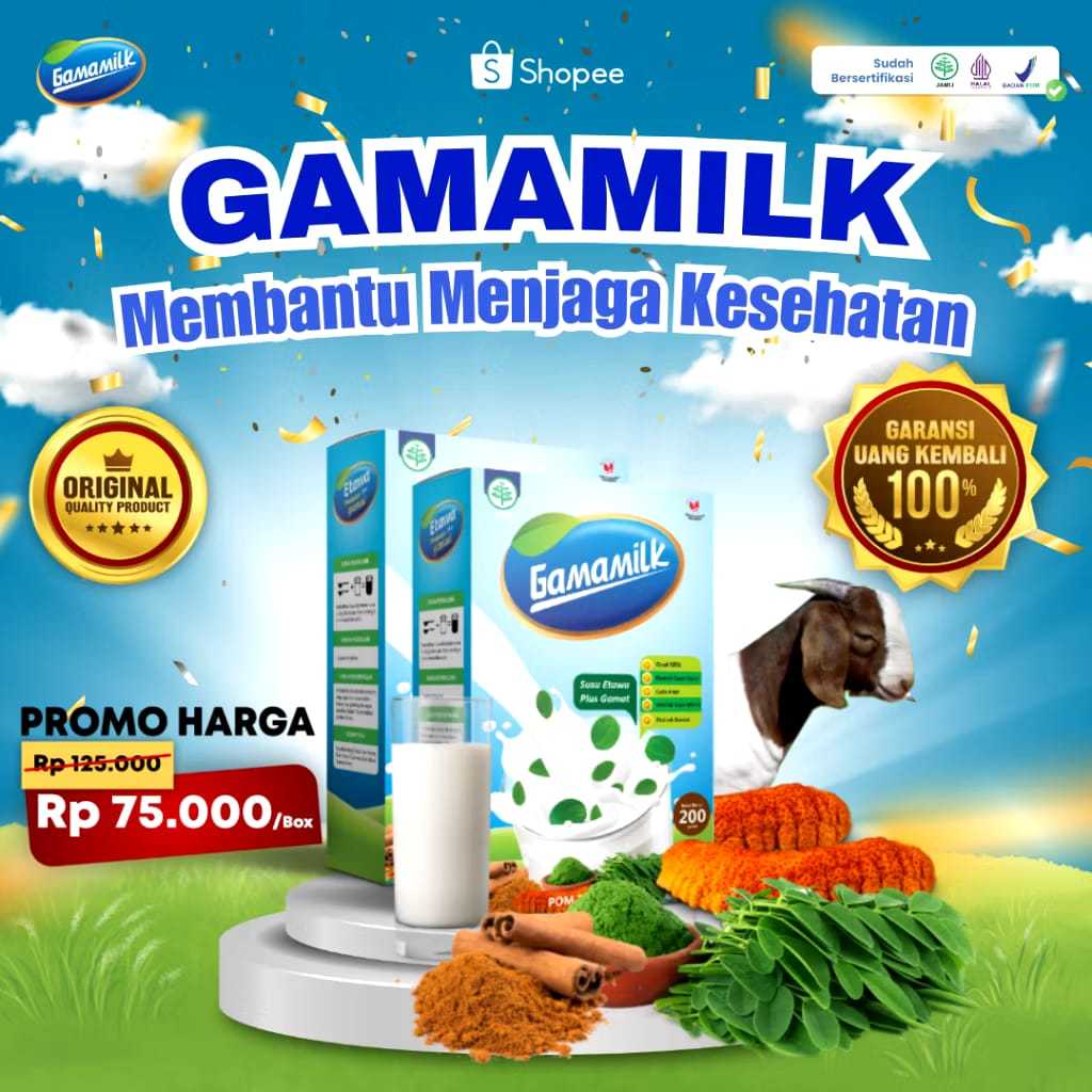

GAMAMILK Susu Etawa untuk tulang dan sendi 200g