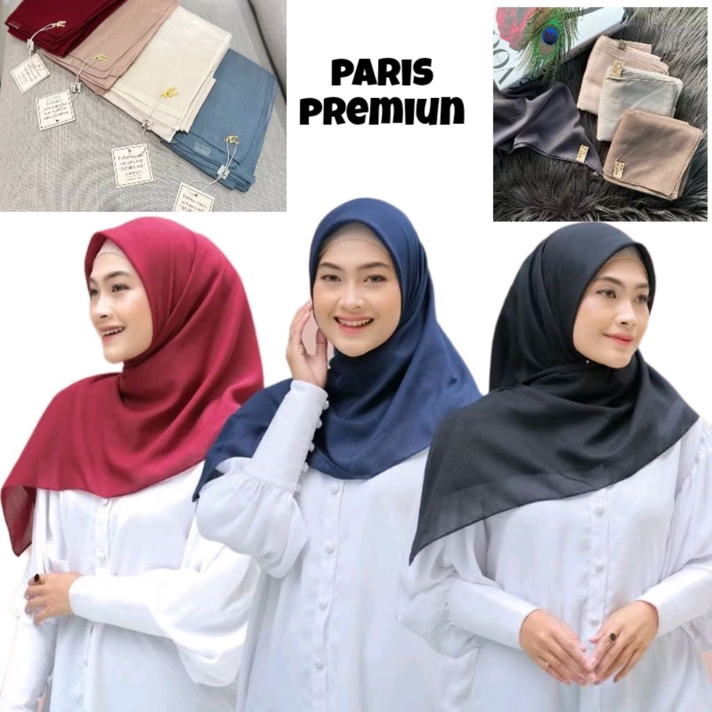 Jilbab Paris Premium Bahan Katun Azara